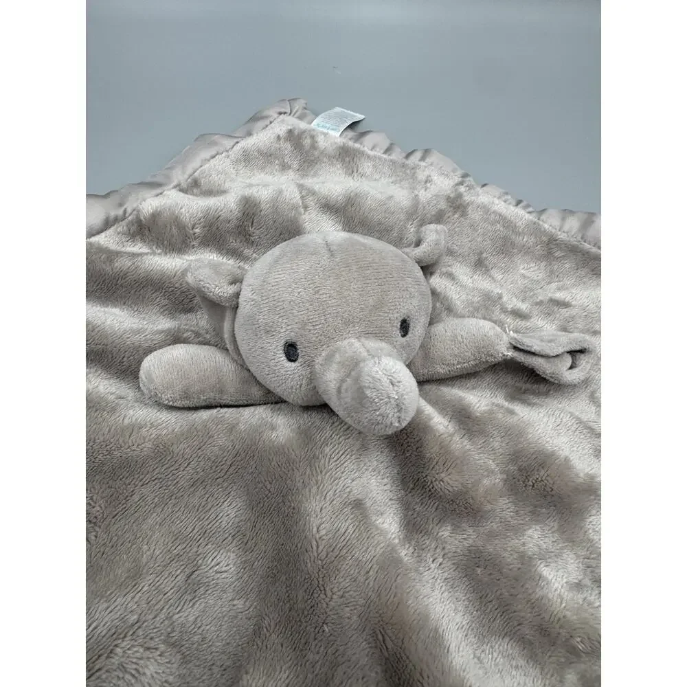 Carters Gray Elephant Plush Lovey Baby Security Blanket 2023